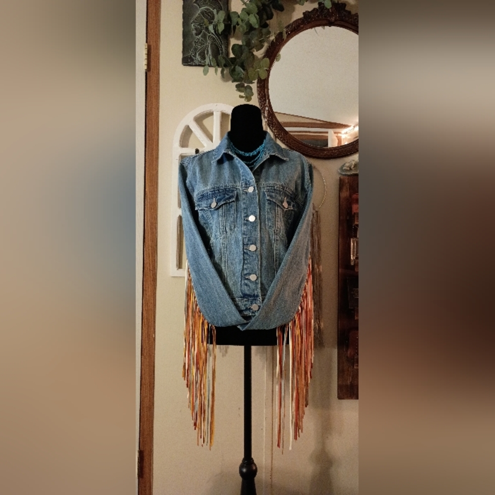 Scully Fringe Jean Jacket